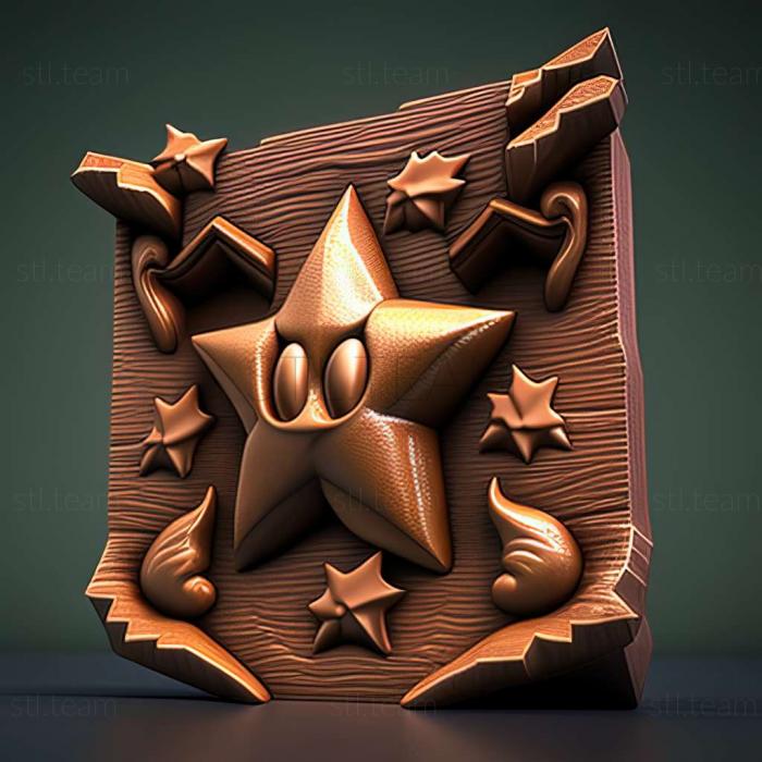 3D model Super Mario 64 Star Road Multiplayer game (STL)